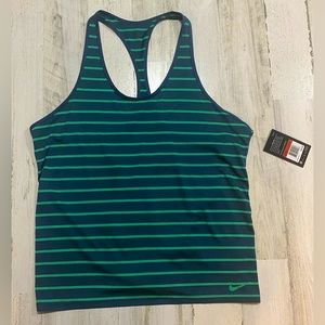 NWT Womens NIKE DRI-FIT racer back training tank size L.